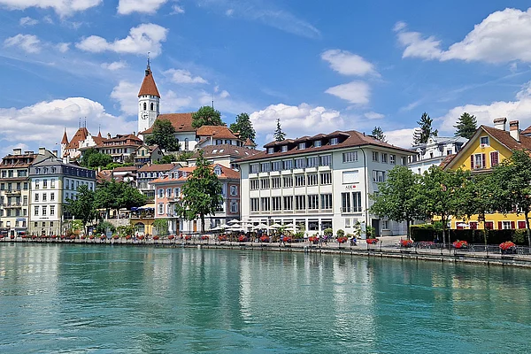 Thun Schweiz Aare Totale