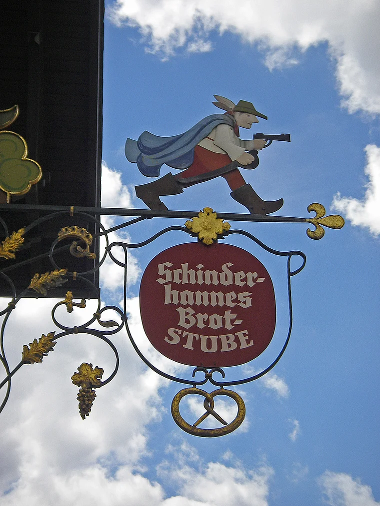 Simmern Schinderhannes Brotstube Schild