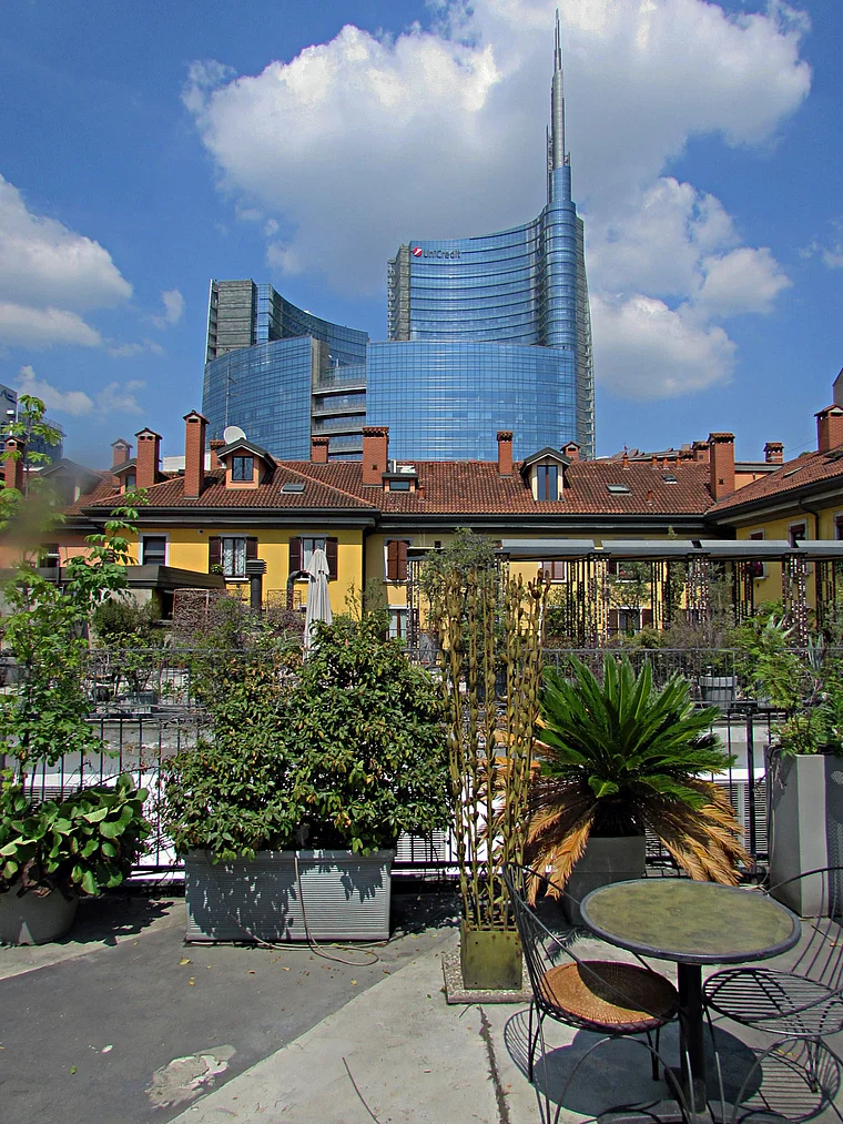 Mailand Blick auf Bankenviertel
