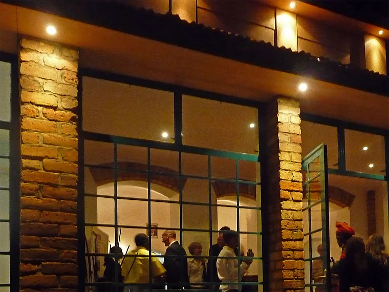 Ruanda Kigali Kandt Haus Nachtaufnahme