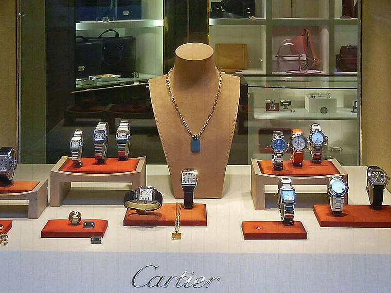 Zürich Bahnhofstrasse Cartier Schaufenster