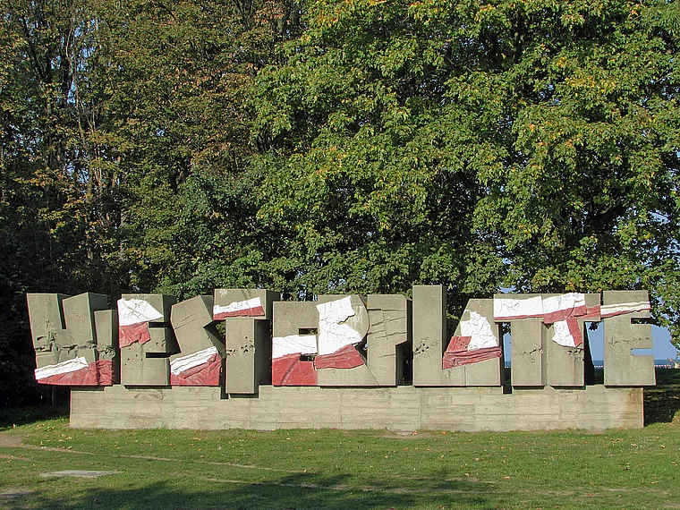 Danzig Westerplatte Schriftzug