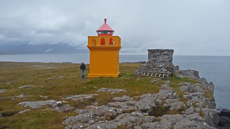 Island Faskrudsfjördur Leuchtturm
