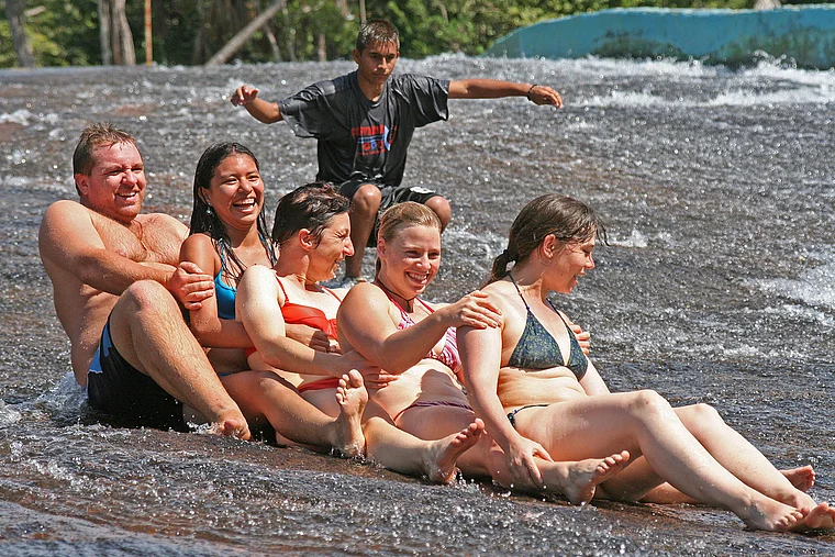 Venezuela natürliche Wasserrutsche
