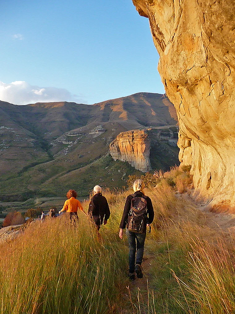 Südafrika Golden Gates Highland National Park Wanderer