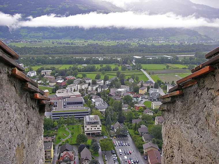 Liechtenstein Vaduz Schloss Aussicht