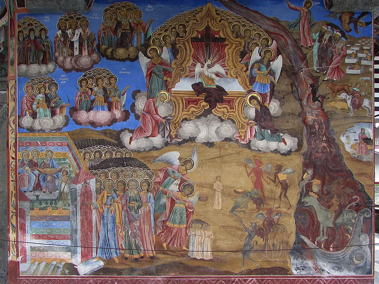 Bulgarien Rila-Kloster Jüngstes Gericht