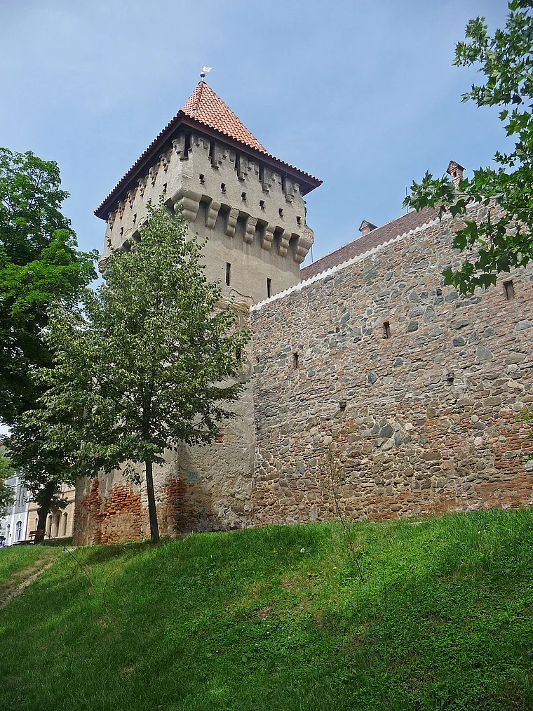 Rumänien Sibiu Töpferturm Stadtmauer