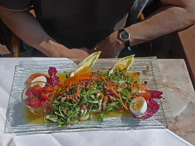 Saarland Mettlach Schloss Ziegelberg Bettsäächer Salat