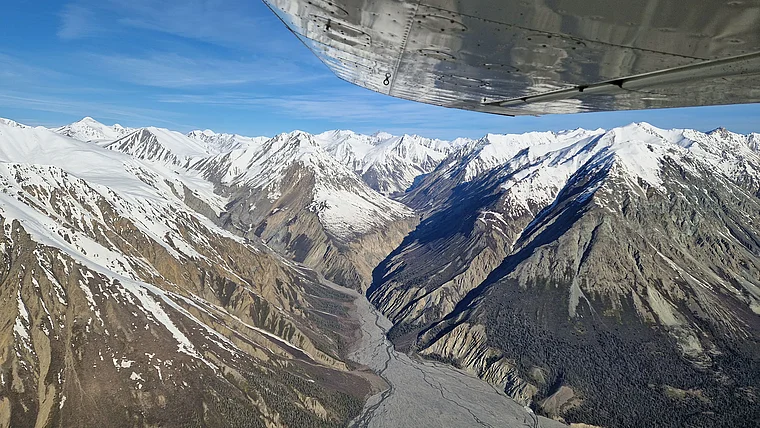 Yukon Kluane National Park Rundflug Gebirgskette