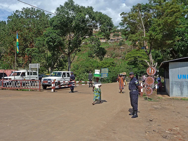 Ruanda Cyangugu Grenze