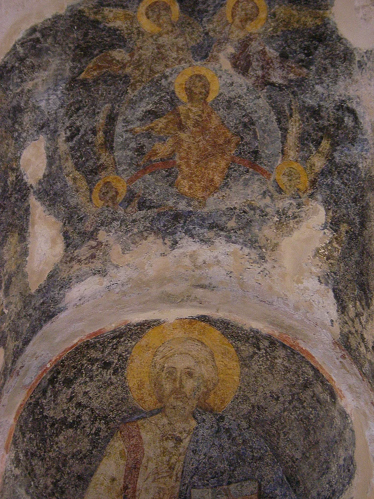 Peloponnes Mistra Klosterkirche Fresko