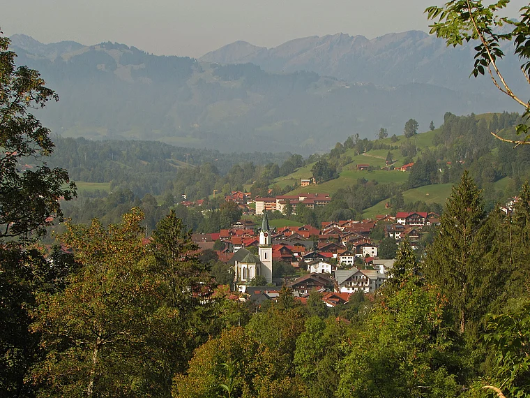 Bad Hindelang Totale von oben