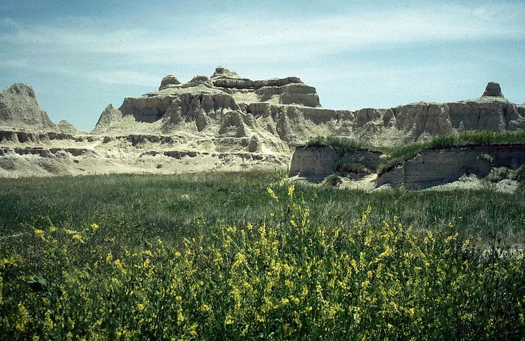 South Dakota Badlands Halbtotale