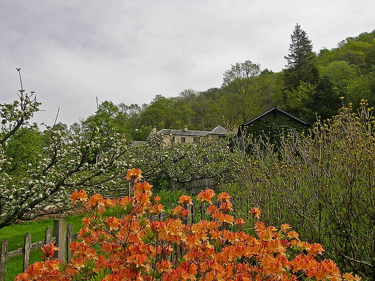 Lake District Coniston Water Brantwood House Garten