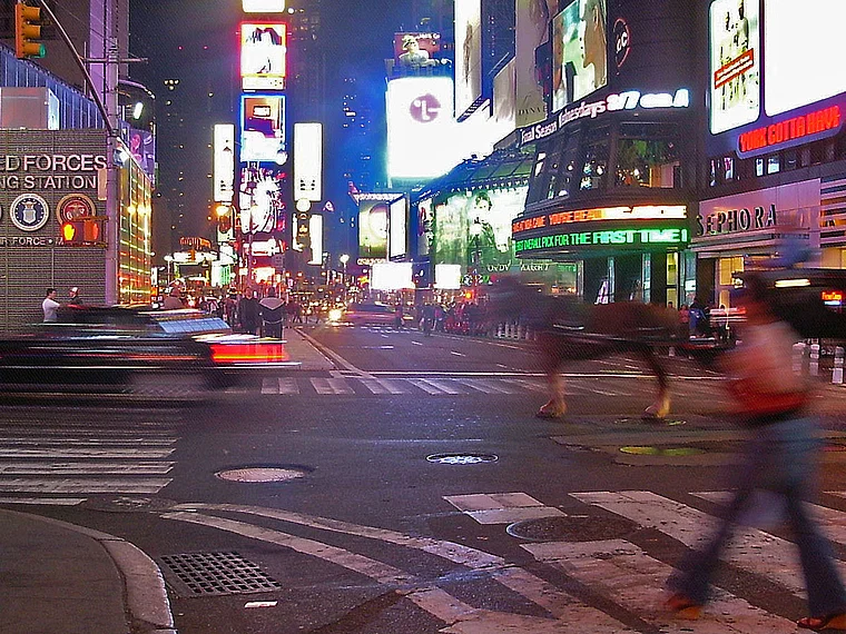 New York Times Square Nachtaufnahme