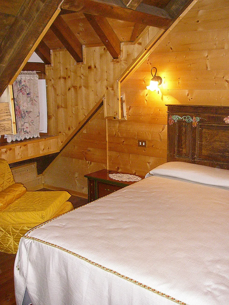 Friaul Ovaro Ferienwohnung Schlafzimmer