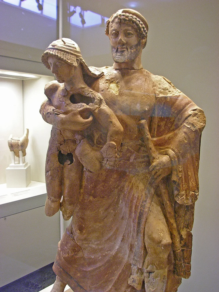 Peloponnes Olympia Museum Zeus mit Ganymed