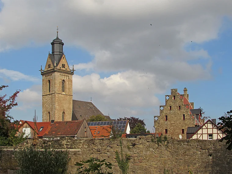 Korbach Stadtmauer Kilianskirche