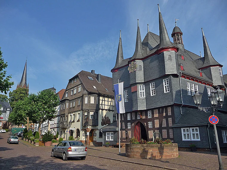 Frankenberg Rathaus von Süden