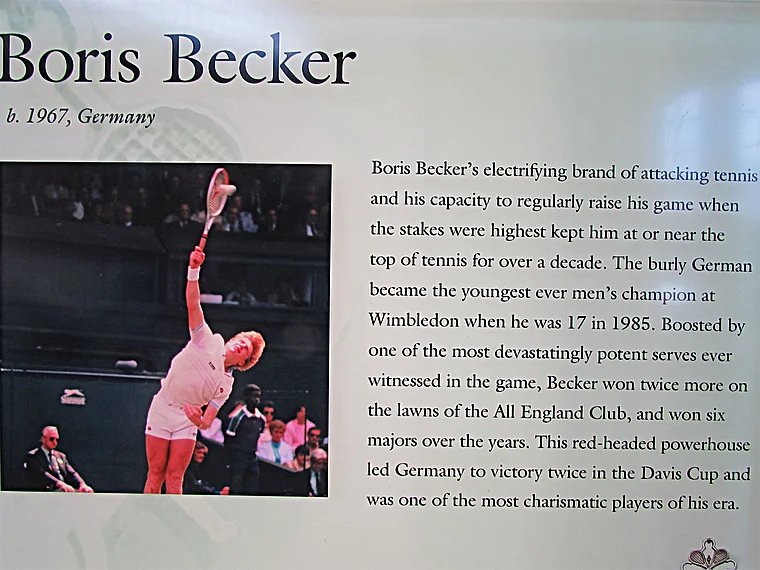 Rhode Island Newport Tennis Hall of Fame Boris Becker