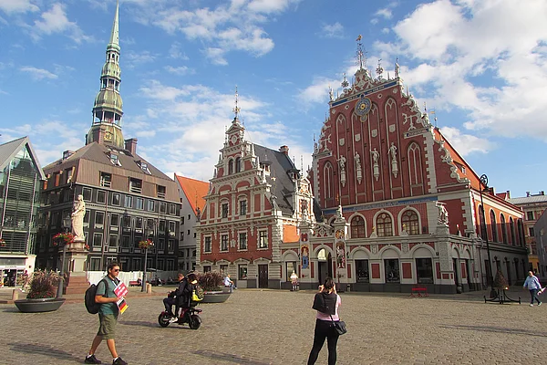 Riga Rathausplatz Schwarzhäupterhaus