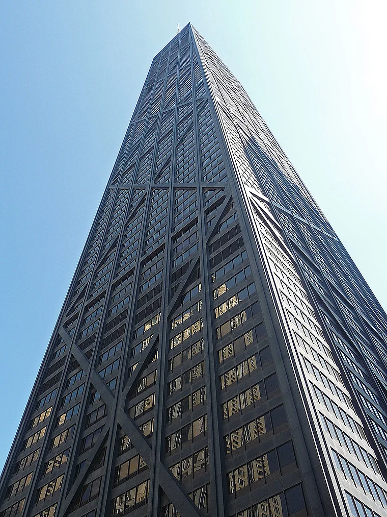 Chicago Hancock Tower von unten
