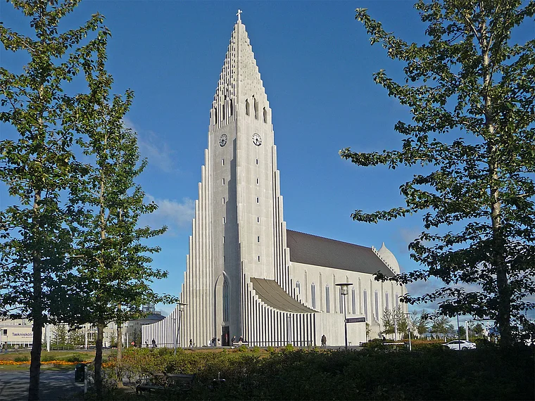 Island Reykjavik Hallgrímskirkja außen
