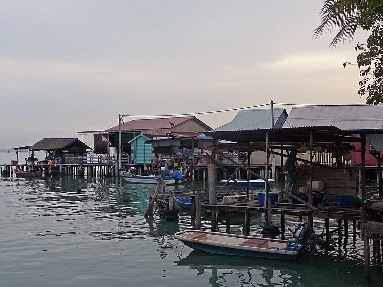 Penang George Town Pfahlbauten