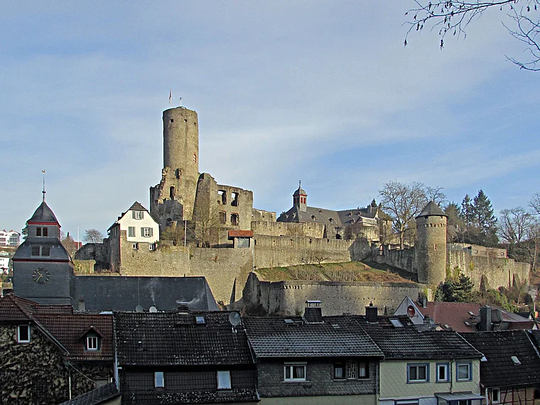 Eppstein Burg total Winter