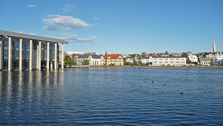 Island Reykjavík Tjörnin