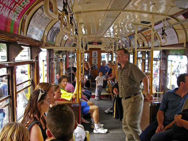 Melbourne City Circle Straßenbahn innen