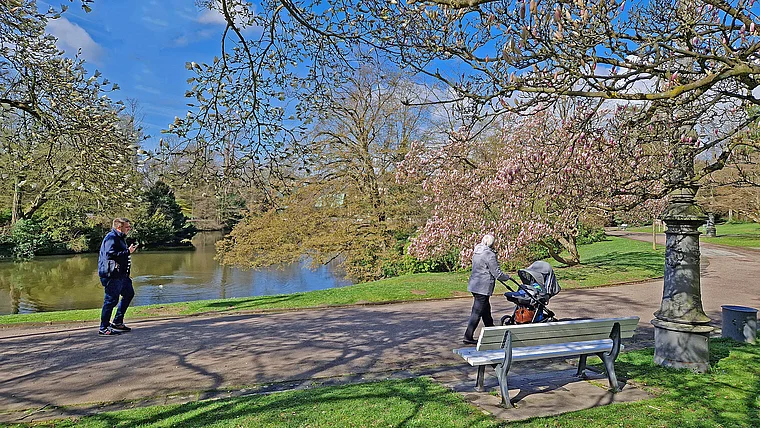 Wiesbaden Kurpark Frühling
