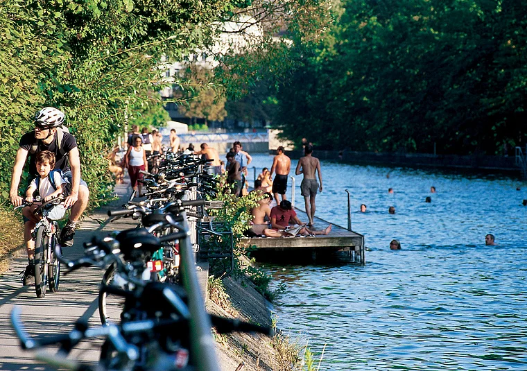 Zürich Limmat Badesteg