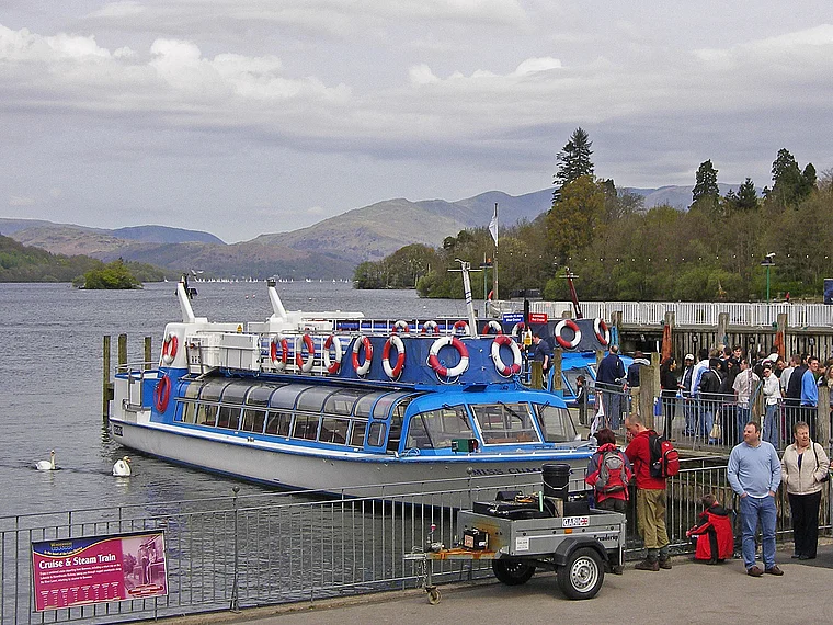 Lake District Lake Windermere Schiff Cumbria