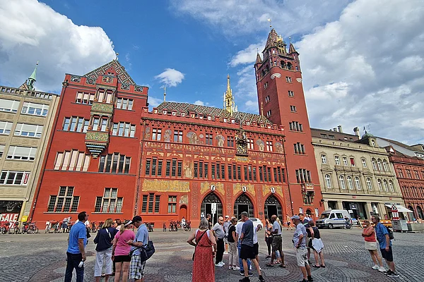 Basel Rathaus Marktplatz
