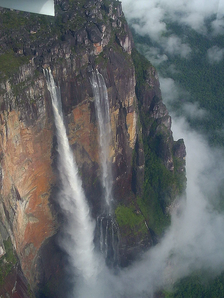 Venezuela Salto Angel Luftaufnahme