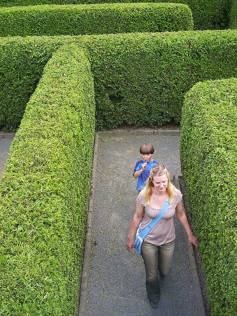 Kleinwelka Irrgarten Nahaufnahme von oben
