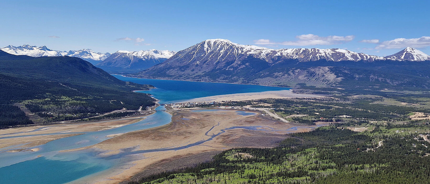 Yukon Carcross Nares Mountain Panorama