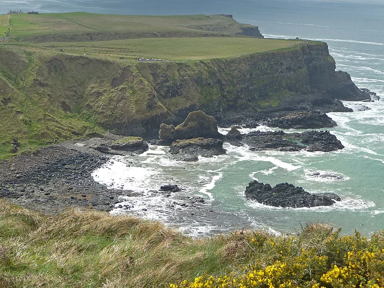 Nordirland Giant's Causeway Kamel von oben