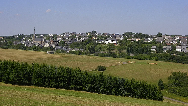 Hunsrück Bundenbach von fern