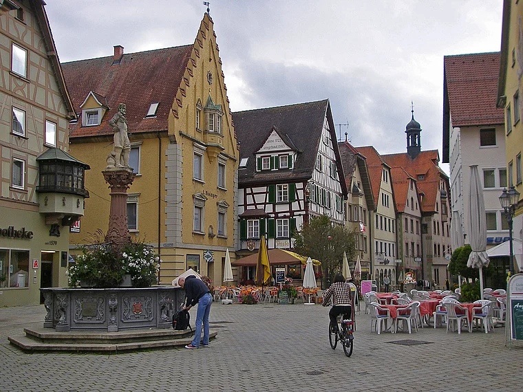 Sigmaringen Marktplatz Marktbrunnen