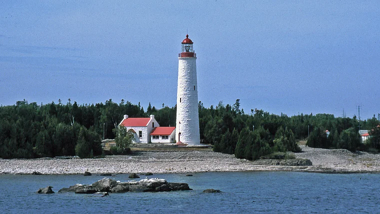 USA Lake Huron Cove Island Leuchtturm