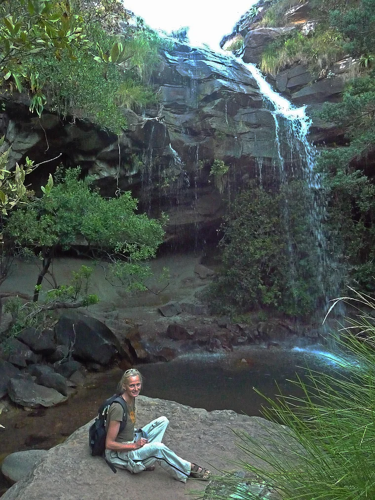 Südafrika Drakensberge Cathedral Peak Doreen Falls