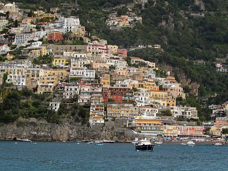 Positano Blick vom Schiff