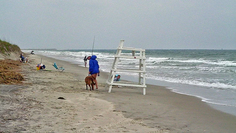 South Carolina Myrtle Beach Angler am Huntington Beach