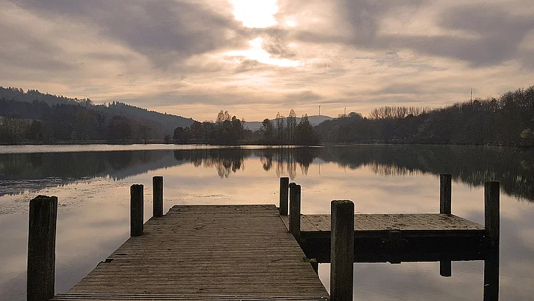 Biedenkopf Perfstausee Abend