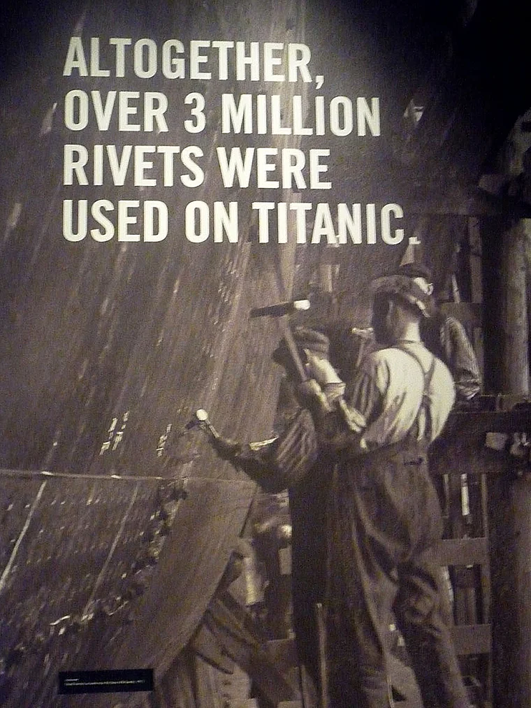 Belfast Titanic Museum Nieten