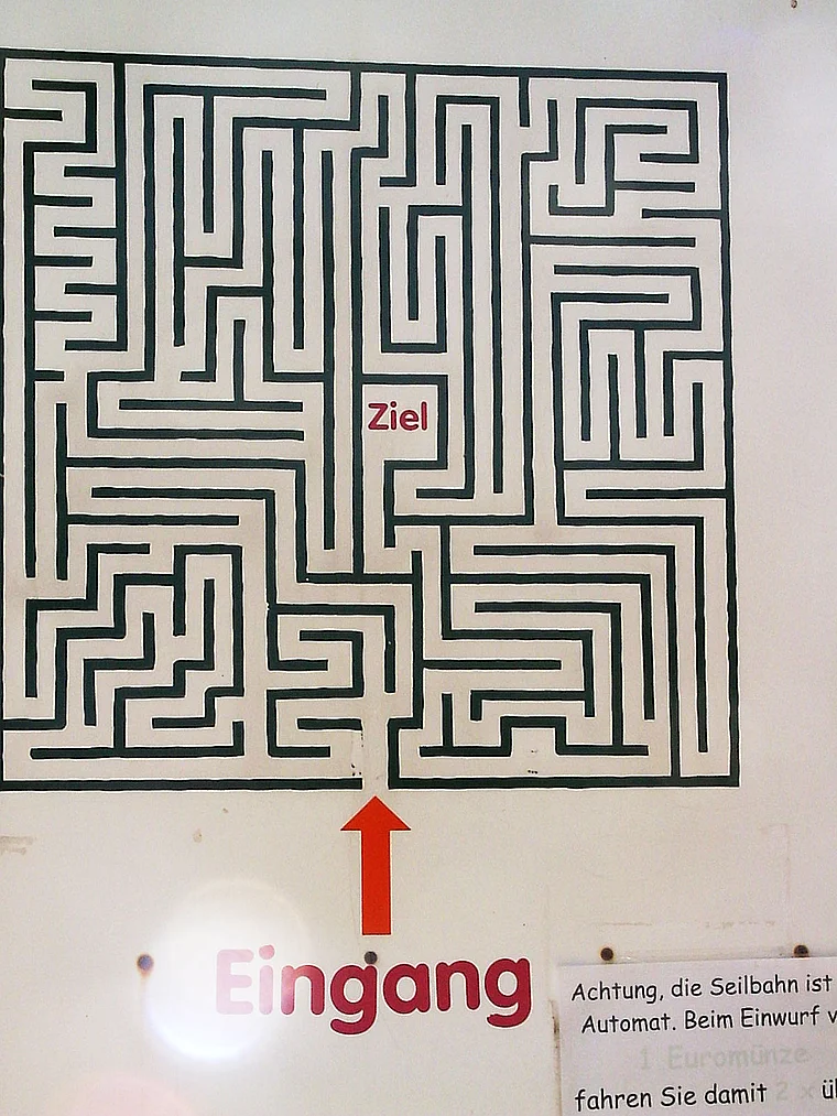 Kleinwelka Irrgarten Lageplan nah