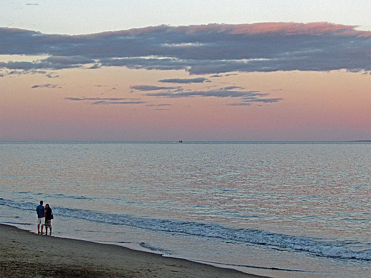 Rhode Island Misquamicut Strand Abend